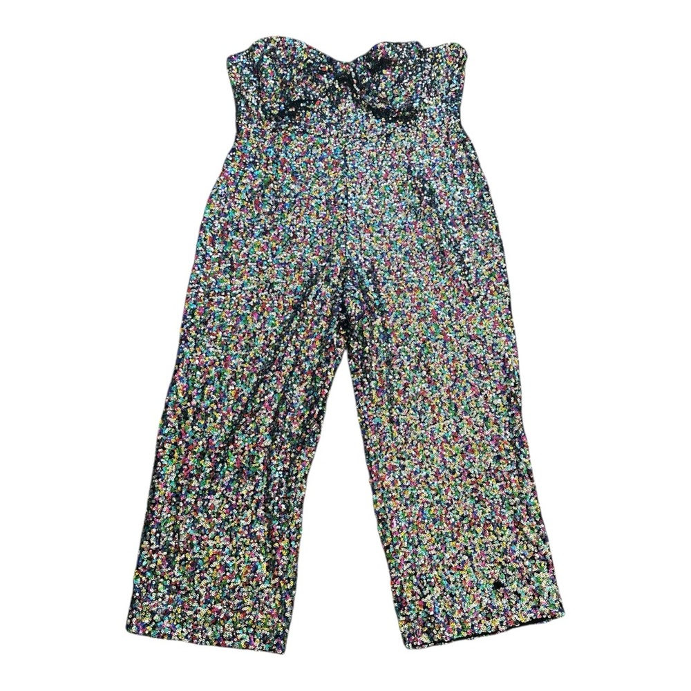 Anthropologie Multicolor Sequin Wide-Leg Jumpsuit - Picture 5 of 11